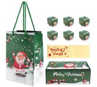 Jasaly Set di Scatole Regalo per Il Natale con Esplosione di Soldi, Scatola per Soldi di Natale per Regalo in Contanti da Tirare (Verde, 6 Pezzi)