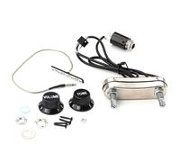 Jasaly Set ponte trasduttore piezo pickup violino con manopola volume tono per parti di violino