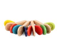 Jasaly Strumento A Percussione per Bambini In Legno Strumento Orff Maniglia per Bambini Tavola