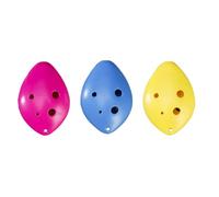 Jasaly Strumento musicale a 6 fori, flauto a bocca lunga con corda da collo in ceramica, piccolo strumento a fiato