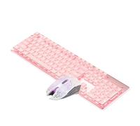 Jasaly Tastiera meccanica cablata con mouse tastiera silenziosa LED tastiera da gioco impermeabile per e-sport e uso in ufficio-B
