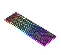 Jasaly Tastiera Meccanica Cablata LED Tastiera Silenziosa Tastiera Da Gioco Impermeabile Anti-Slide 104 Luminosi Tastiere A