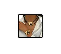 Jascatin Set di collane con ciondolo a forma di lumaca, in stile bohémien, in acrilico, da donna, Misura unica, Metallo, Nessuna pietra preziosa