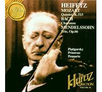 Jascha Heifetz The Heifetz Collection, Volume 34 - Mozart: Quintet, K.515/B (CD)