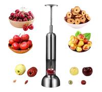 JasCherry Handy Snocciola Ciliegie, Snocciolatore di Ciliegie in Acciaio Inossidabile 304 di Alta Qualità, Core Remover Pitter Tool per Ciliegie, Datteri rossi, Giuggiole, Frutta
