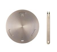 JasCherry Piastra per diffusore di calore da 24 cm, in acciaio inox, adattatore per cottura a induzione elettrica, piastra per piano cottura a gas elettrico, piastra convertitore per piano cottura a