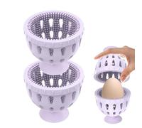 Jascherry Spazzola Pulizia Delle Uova Silicone, Multifunzionale Riutilizzabile, Avatrice Uova Fresche, Spazzola Pulizia Frutta Verdura Varie Dimensioni, Rimuove Efficacemente Residui Utensili Cucina