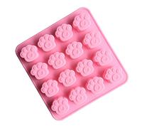JasCherry Stampo in Silicone per Cubetti di Ghiaccio, Biscotti, Tortini, Cioccolato, Dolci - Serie Animale Zampe del Cane