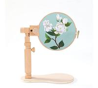 JasCherry Supporto per Ricamo, Archetti per Ricamo, Telaio per Ricamo Regolabile in Legno, Eretto Strumenti per Cucire per Cucito di Fili Artigianali,con Cerchio Regolabile Telaio da Ricamo 20cm