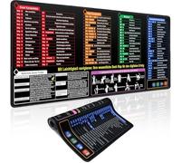 JASFLY Excel - Tappetino da scrivania in lingua tedesca, antiscivolo, 900 x 400 mm, lavabile, per ufficio e casa