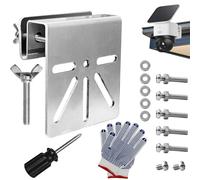 JASFLY Supporto di montaggio in acciaio inox antiruggine per telecamere a cupola, supporto esterno universale, resistente alle intemperie, installazione senza trapano (acciaio inox 304)