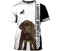 JasimonTK La mia casa è Dove c'è Il Mio Cane Magliette Labrador Magliette Stampate in 3D Divertenti Motivi con Cani Magliette Unisex