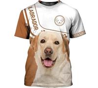 JasimonTK La mia casa è Dove c'è Il Mio Cane Magliette Labrador Magliette Stampate in 3D Divertenti Motivi con Cani Magliette Unisex