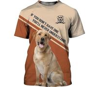 JasimonTK La mia casa è Dove c'è Il Mio Cane Magliette Labrador Magliette Stampate in 3D Divertenti Motivi con Cani Magliette Unisex