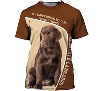 JasimonTK La mia casa è Dove c'è Il Mio Cane Magliette Labrador Magliette Stampate in 3D Divertenti Motivi con Cani Magliette Unisex
