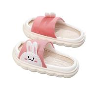 Jaskdconsy Pantofole per bambini con motivo cartoni animati, leggere e antiscivolo, graziosi sandali estivi con cinturino sul tallone, Stil_d03 rosa, 29.5 EU
