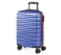 JASLEN - Bagaglio A Mano Rigido Leggero Bagaglio A Mano 55X40X20 con 4 Ruote Silenziose Trolley Cabina Lucchetto a combinazione TSA Viaggio Aereo Ergonomico Durevole. Compatibile Ryanair, Blu