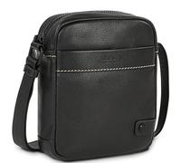 JASLEN - Borsello Uomo Tracolla Pelle elegante da giorno, Borsello Tracolla compatto in vera pelle per ogni esigenza, Nero