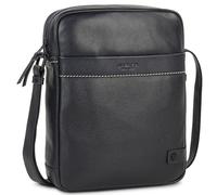 JASLEN - Borsello Uomo Tracolla Pelle elegante da giorno, Borsello Tracolla compatto in vera pelle per ogni esigenza, Marino