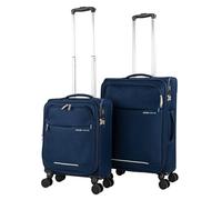 JASLEN - Set Valigie Morbide. Set Valigia Bagaglio a Mano - Durevole Trolley Bagaglio a Mano - Set Trolley con Serratura Combinazione. Set di Valigie, Marino