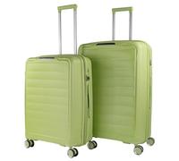 JASLEN - Set valigie - Set Valigie Rigide Offerte. Valigia Grande Rigida, Valigia Media Rigida e Bagaglio a Mano. Set di Valigie con Lucchetto Combinazione TSA, Verde