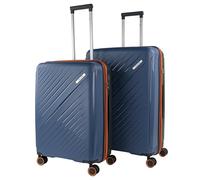 JASLEN - Set valigie - Set Valigie Rigide Offerte. Valigia Grande Rigida, Valigia Media Rigida e Bagaglio a Mano. Set di Valigie con Lucchetto Combinazione TSA, Cowboy blu