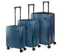 JASLEN - Set valigie - Set Valigie Rigide Offerte. Valigia Grande Rigida, Valigia Media Rigida e Bagaglio a Mano. Set di Valigie con Lucchetto Combinazione TSA, Blu