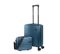 JASLEN - Set valigie - Set Valigie Rigide Offerte. Valigia Grande Rigida, Valigia Media Rigida e Bagaglio a Mano. Set di Valigie con Lucchetto Combinazione TSA, Blu