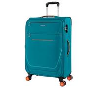 JASLEN - Valigia Media da Viaggio Morbido. Allungabile Trolley Medio con 4 Ruote. Trolley Resistente e Super Leggero - Robusta Valigie Trolley in Chiusura a Combinazione, Turchese
