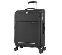 JASLEN - Valigia Media da Viaggio Morbido. Allungabile Trolley Medio con 4 Ruote. Trolley Resistente e Super Leggero - Robusta Valigie Trolley in Chiusura a Combinazione, Nero
