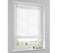 Jasmin Stick - Tenda a pacchetto con occhielli, 45/60/80/100/120 x 130 cm, disponibile anche su misura, Tessuto, bianco, ca. 120 * 130 cm