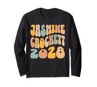 Jasmine Crockett 2028 per le elezioni del presidente Wavy Groovy Maglia a Manica