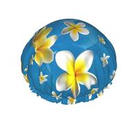 Jasmine Cuffia da doccia da donna, cuffie da bagno elastiche e riutilizzabili, cuffia da doccia a doppio strato impermeabile, cuffie da doccia da bagno