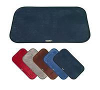 JASMINE IL TAPPETO MAGICO Assorbente Antiscivolo per Bagno, Doccia e Cucina in morbida Microfibra ideale anche come Tappeto per Ingresso o Zerbino, lavabile in Lavatrice (100_x_65_cm, Nero)