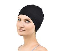 Jasmine Seta di bambù di Sonno cap - Adatto per Chemo & Hair Loss - Cardani Chemo Cappello Cancer (Nero)