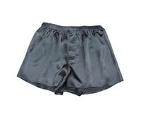 Jasmine Silk Boxer da uomo in seta classica nera, Nero , L