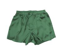 Jasmine Silk Boxer da uomo in seta classica verde smeraldo, Verde, XL