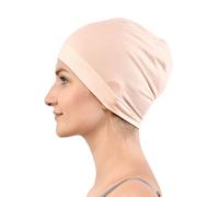 Jasmine Silk Cuffia di seta, unisex, per chemioterapia e perdita di capelli Taupe Taglia unica