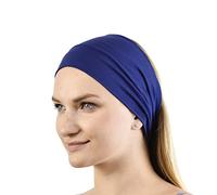 Jasmine Silk Fascia per capelli in seta unisex (blu navy)