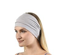 Jasmine Silk - Fascia per capelli unisex in bambù, Grigio, Etichettalia unica