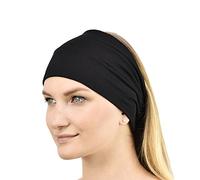Jasmine Silk - Fascia per capelli unisex in bambù, Nero , Etichettalia unica