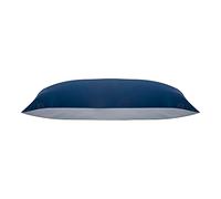 Jasmine Silk, Federa 100% pura seta di gelso 19 momme, seta charmeuse con parte inferiore in cotone, 1 pz, 50 x 75 cm, ipoallergenico Marina Militare