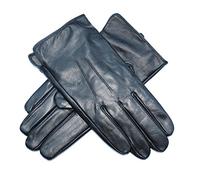 Jasmine Silk - Guanti da uomo foderati in vera pelle di agnello e cashmere, colore: nero Nero Small (7.5-8.5 Inches)
