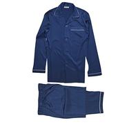 Jasmine Silk Pure Set Seta Pigiama Uomo Marina Militare (M)