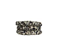 Jasmine Silk Pure Silk Charmeuse Scrunchie - Elastici per capelli (confezione da 3 pezzi Skinny Leopard Print)