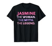 Jasmine The Woman The Myth Legend Nome Personalizzato Donne Maglietta
