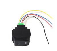 JASMKLX 1 Pz 5 Pin Pulsante ON-off FitT for Nissan Qashqai Maxima LIVINA X-Trail Frontier Armada Tiida Murano Navara Fendinebbia Interruttore Arancione 12 V