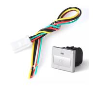 JASMKLX 12V Argenteo Auto LED Radar Nebbia Luce di Calore Volante Specchietto retrovisore Pulsante Interruttore di Calore Misura for Ford Focus 2 2004-2010 Mk2 Transit(Rear Fog Lights)
