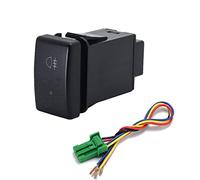 JASMKLX 1PC Altoparlante della ventola Fendinebbia anteriore Specchietto retrovisore Pieghevole Registratore di guida Radar Pulsante interruttore adatto for Mazda 5(Rear fog light)