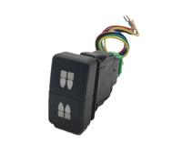 JASMKLX 1PC Auto HA CONDOTTO LA Luce BSM DRL Radar di Parcheggio Potenza Fendinebbia Interruttore Doppio Tasto di Chiave Misura for Honda CRV Odyssey Civic Fit 2008-2013(Driving and reverse)